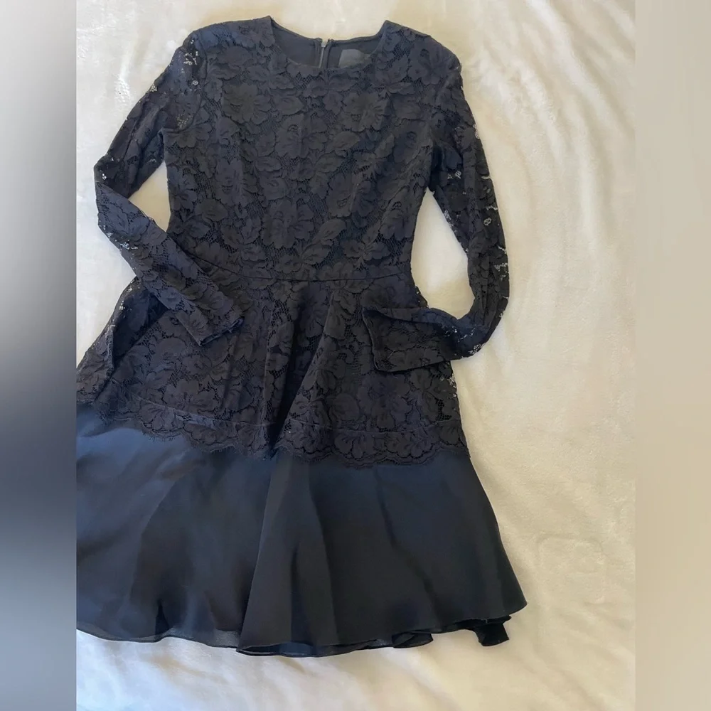 Cushnie Et Ochs Whimsical Silk Lace Sierra Dress - Picture 4 of 14